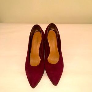 Seychelles Burgundy Suede Pumps Size 8M
